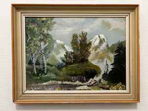Buy Onbekend - Olieverfschilderij - Hand gesigneerd - 1963? Bid from 20!