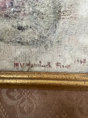 Onbekend - Moeder Maria met roze omlijsting kopen? Bied vanaf 30!