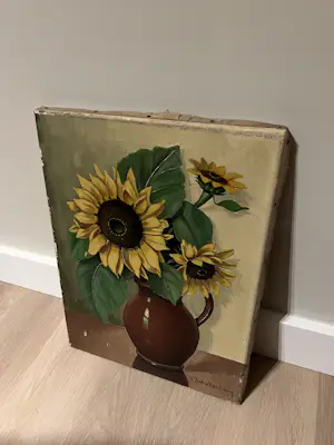 Huibert Schallenberg - Zonnebloemen in kruik kopen? Bied vanaf 70!