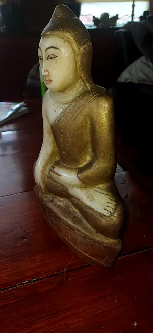 Onbekend - Albasten Birmese Boeddha kopen? Bied vanaf 20!