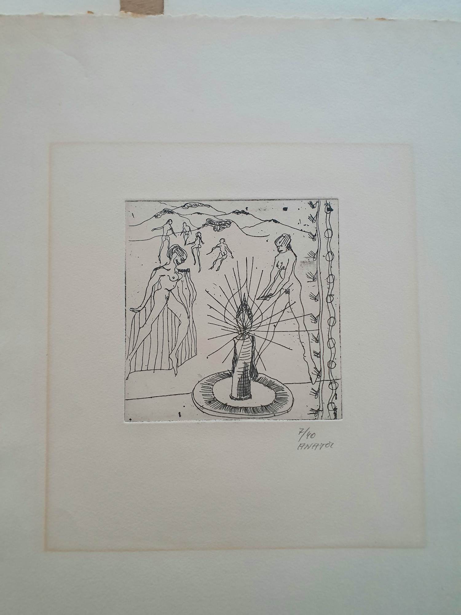 Anatol Herzfeld - 4 stuks - Pen- en inkttekening gesigneerd kopen? Bied vanaf 80!