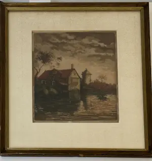 Niet of onleesbaar gesigneerd - Huisje aan het water kopen? Bied vanaf 10!