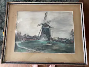 AcheterErwin Johannes Bowien - Molen in landschap? Enchérissez de 150!