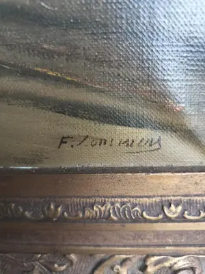 Onbekend - Landschapsscène kopen? Bied vanaf 20!