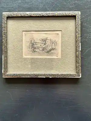 Willem van der Nat - Boerin aan het wassen vendu pour 45€ !