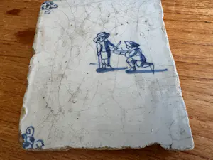 Keramiek overige - Antiek Delftse blauwe wandtegel (holland) , uit circa 1850 kopen? Bied vanaf 20!