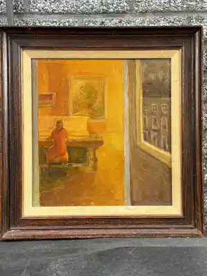 Bethijl Philippus van Romondt - Interieur met dame vendu pour 100€ !