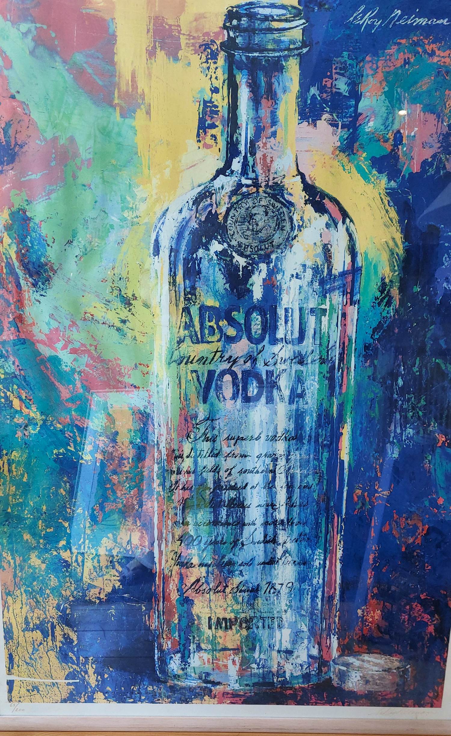 Buy Leroy Neiman - Absolut Vodka? Bid from 200!