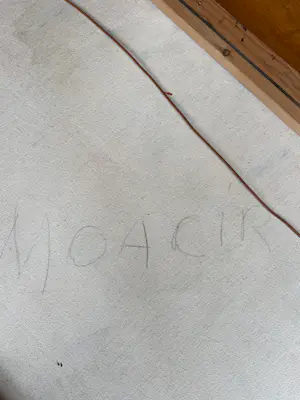Buy Onbekend - Moacir, Brazilië,interessant doek, gesigneerd? Bid from 40!