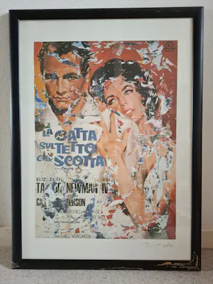 AcheterMimmo Rotella - Cat on a Hot Tin Roof? Enchérissez de 200!