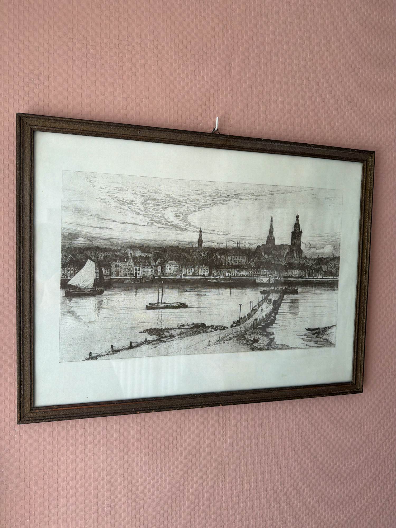 Eugene Lucker - Stadsgezicht op Nijmegen kopen? Bied vanaf 50!