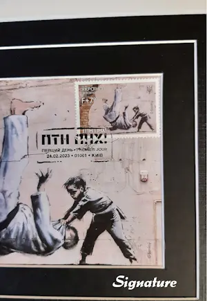 Banksy - FCK PTN! Banksy ingelijst - Complete set kopen? Bied vanaf 120!