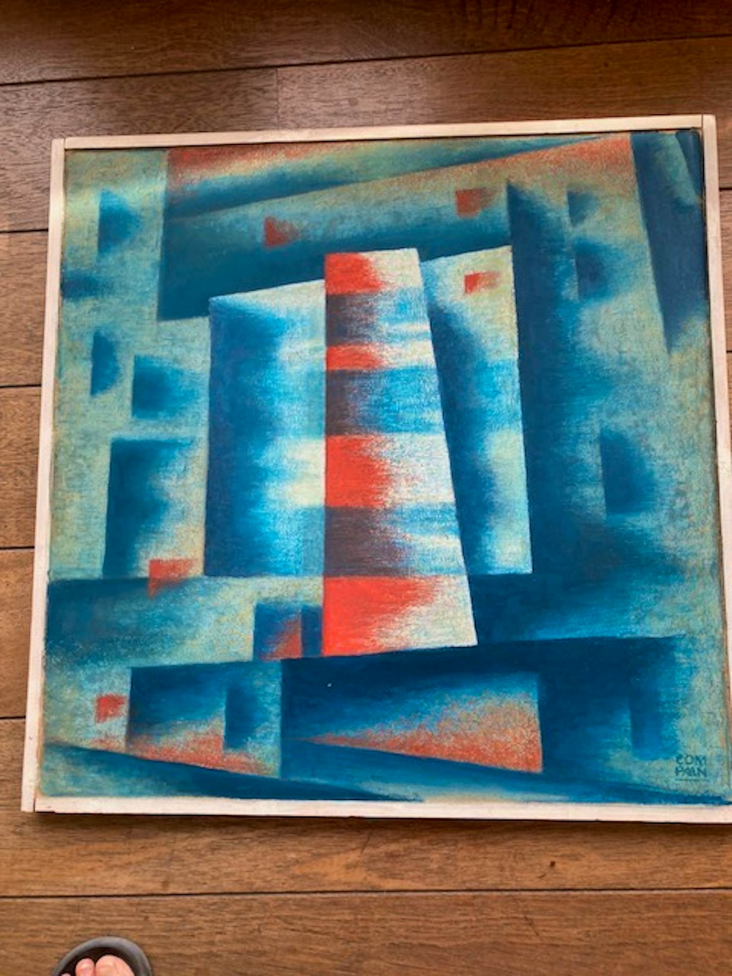 Pieter Compaan - Blauw met rood kopen? Bied vanaf 150!