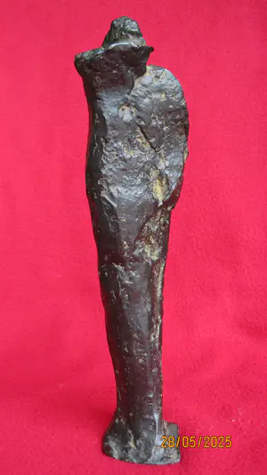 Brons (Onbekend) - Man en vrouw in de wind. kopen? Bied vanaf 150!