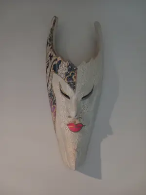 Onbekend - Prachtig etnisch stammenmasker uit Indonesië kopen? Bied vanaf 20!