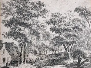 Anthonie Waterloo - Professioneel ingelijste ets kopen? Bied vanaf 100!