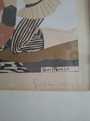 Buy Emile Guillemin - Adorer une dame par un Pierot? Bid from 100!