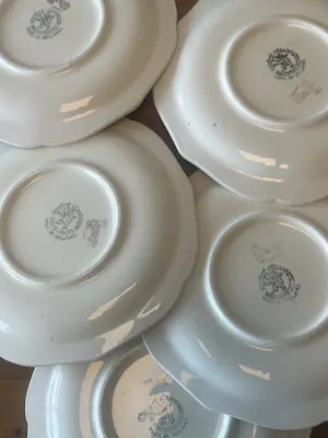 Societe Ceramique - Serveerset - 1939 - 1 grote en 8 kleine borden kaufen? Bieten Sie von 90!