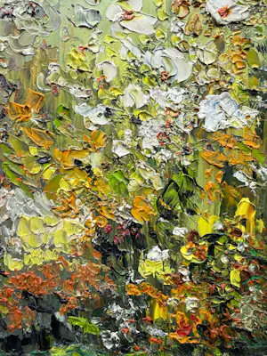 Onbekend - olieverf op doek | 'Bloemenpracht (INGELIJST) kopen? Bied vanaf 20!