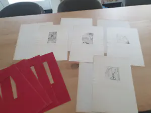 Anatol Herzfeld - 4 stuks - Pen- en inkttekening gesigneerd kopen? Bied vanaf 80!