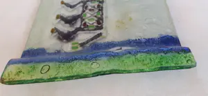 Onbekend - Custom made - Handgemaakte glazen schaal "Lama" kopen? Bied vanaf 10!