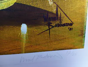 Marcel Bastiaans - Gelitimeerde zeefdruk, Titel: Mercedes in beeld kopen? Bied vanaf 50!