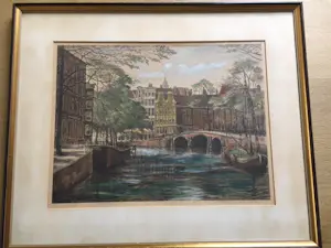 Louis Landre - Zicht op de Heerengracht kopen? Bied vanaf 35!