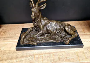 Thomas Francois Caetier - Bronsen hert kopen? Bied vanaf 500!