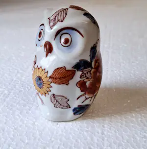 Keramiek overige - vintage Chinese Canton Imari geëmailleerde porseleinen uilenvogelfiguur kopen? Bied vanaf 20!