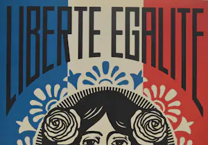 Shepard Fairey - LIBERTÉ, ÉGALITÉ, FRATERNITÉ - gesigneerd kopen? Bied vanaf 20!