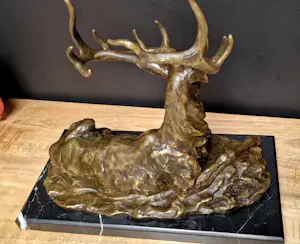 Thomas Francois Caetier - Bronsen hert kopen? Bied vanaf 500!