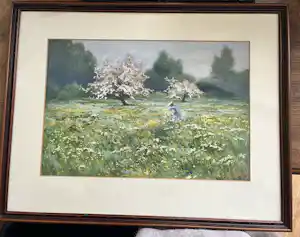 Egbert Schaap - Dame in bloemenveld verkauft für € 200!
