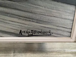 Achille van Sassenbrouck - De Sneeuwbeladen Woonwagen bij de Toren aan de Horizon kopen? Bied vanaf 599!