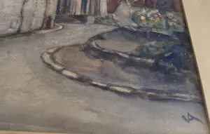 Onbekend - Basiliek Sainte-Marie-Madeleine, Vézelay - Aquarel kopen? Bied vanaf 20!