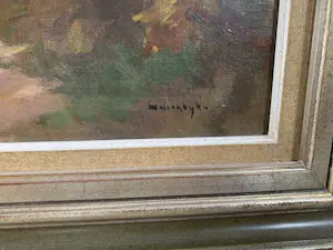 Willem Frederik Noordijk - Impressionistisch dorpsgezicht toegeschreven aan Willem Noordijk (1887-1970) kopen? Bied vanaf 150!