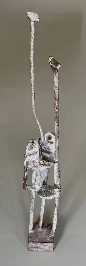 Lo van der Linden - Beeld in ijzer- Lo 97 kopen? Bied vanaf 550!