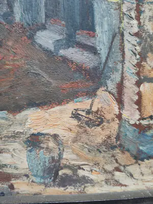 Buy Karel Wouters - Stadsgezicht met poortdoorgang? Bid from 100!