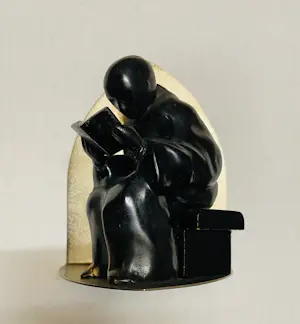 Buy Onbekend - Lezende Monniken - Boeksteunen? Bid from 35!