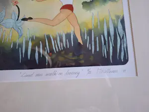 Hollie Witteveen - Land van melk en honing ingelijst schilderij prachtige staat kopen? Bied vanaf 50!