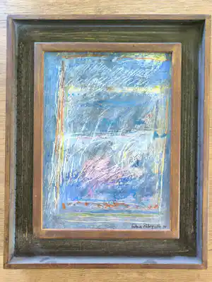Fabrice Rebeyrolle - abstract werk verkauft für € 60!