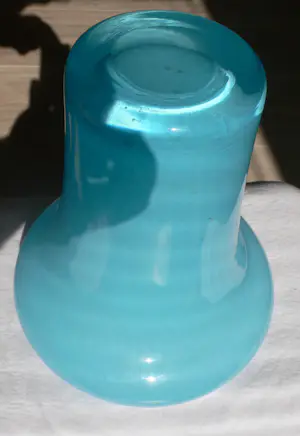 Murano Glas - Mushroom shaped Vase - Light blue in good condition kopen? Bied vanaf 35!