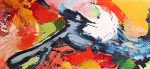Buy Onbekend - Kunstenaar: MP (gemerkt met initialen) Titel: "Mens & Dier"? Bid from 20!