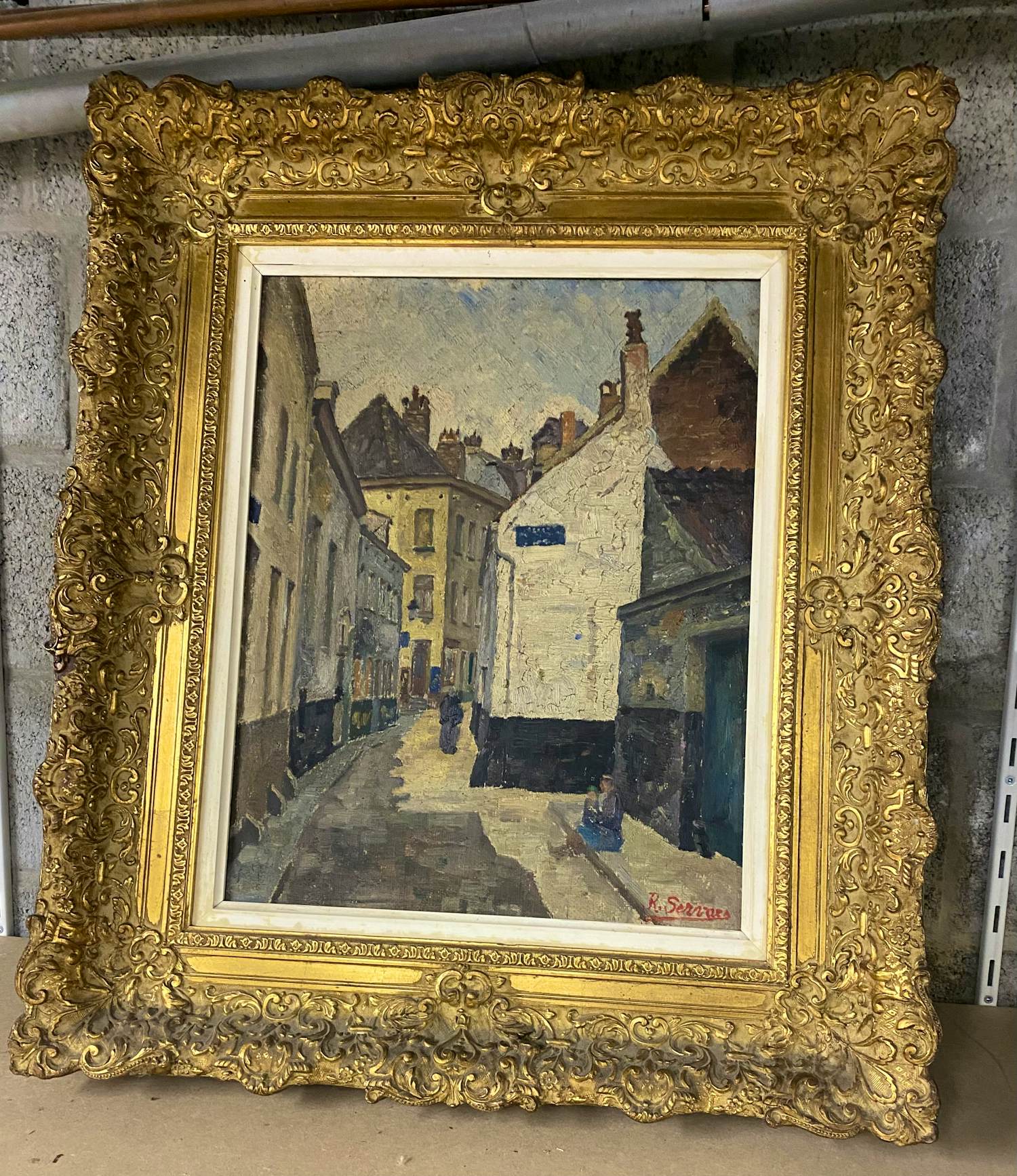 Rene Servaes - Schilderij steegje met huizen kopen? Bied vanaf 120!