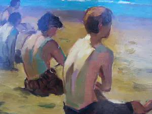Onbekend - Jongens aan het strand kopen? Bied vanaf 60!