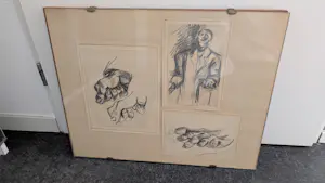 Pierre van Soest - Blinde man (met drie voorstudies) kopen? Bied vanaf 1495!