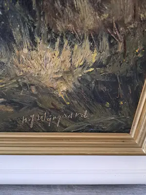 Herman Wijngaard - Schilderachtig bos kopen? Bied vanaf 145!