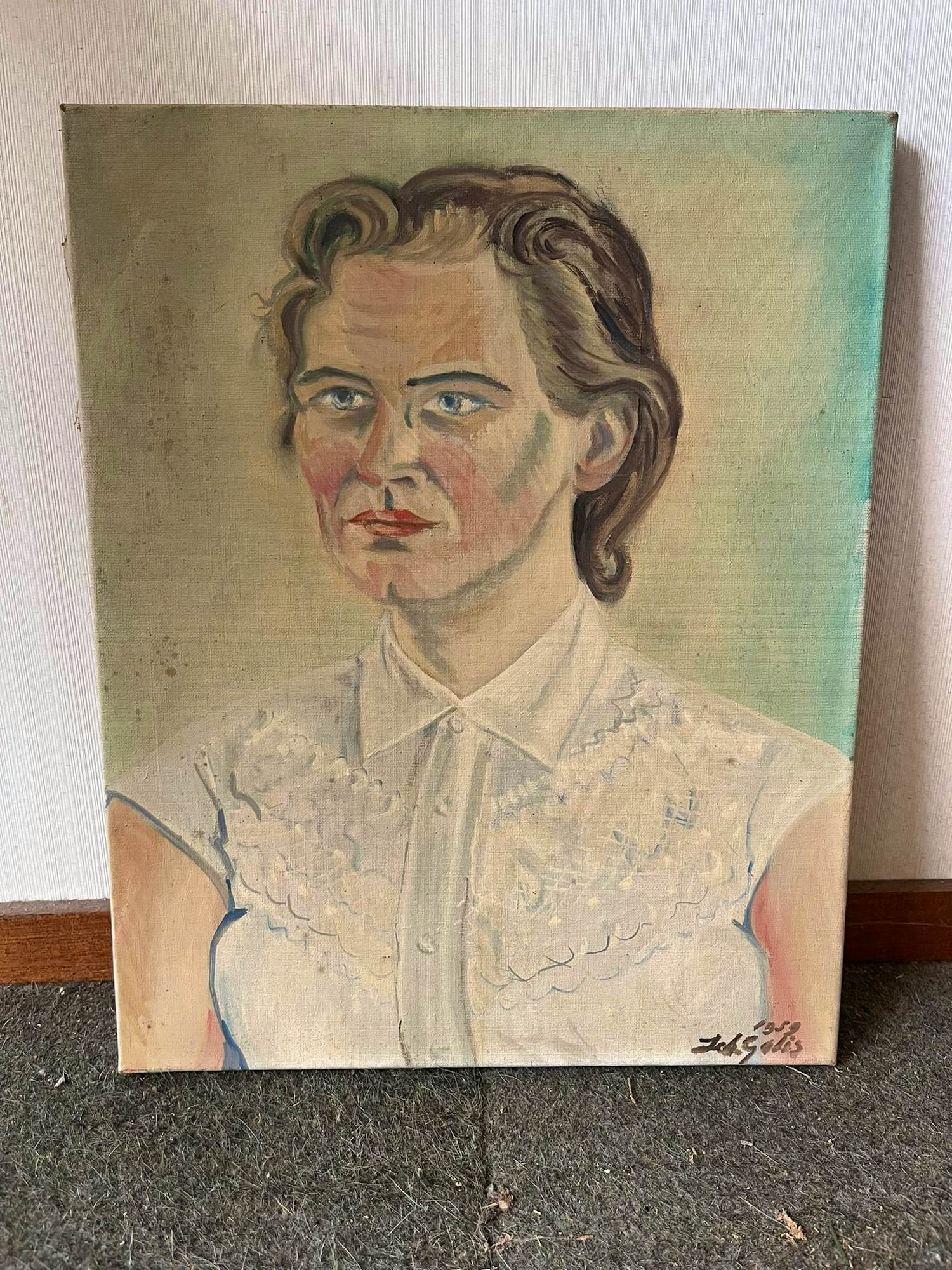 Buy Bas Galis - Expressionistisch portret van vrouw? Bid from 70!