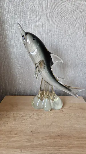 Murano Glas - Murano Glas Beeld Zwaardvis, Handgemaakt Italiaans Glas kopen? Bied vanaf 40!