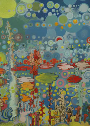 Onbekend - Acryl , ingelijst , Surrealistische voorstelling – Rachel Varekamp - 1970 kopen? Bied vanaf 70!