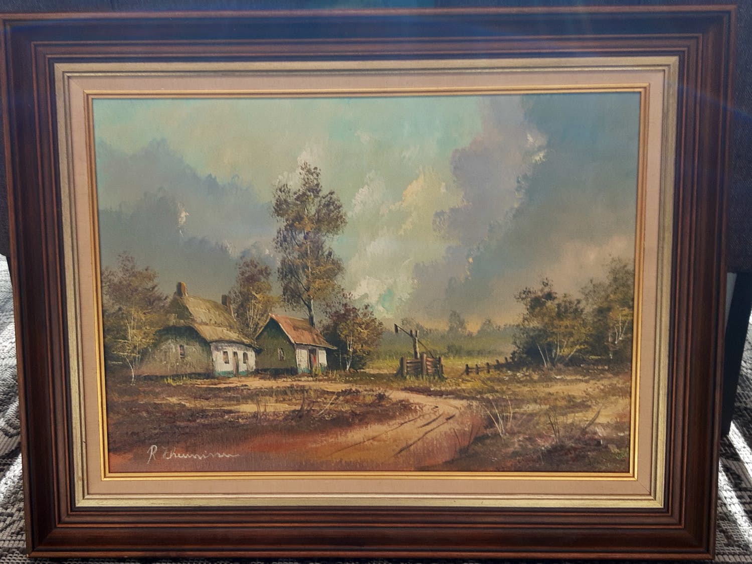 Rick Theunissen - Landschap met boerderij en bomen verkocht voor € 50!